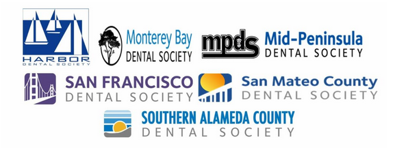 Collage of southern Alameda County Dental Society logos.
